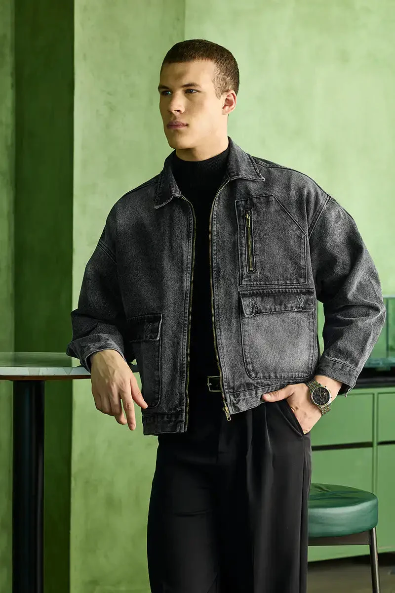 SNITCH Relaxed Fit Denim Jacket