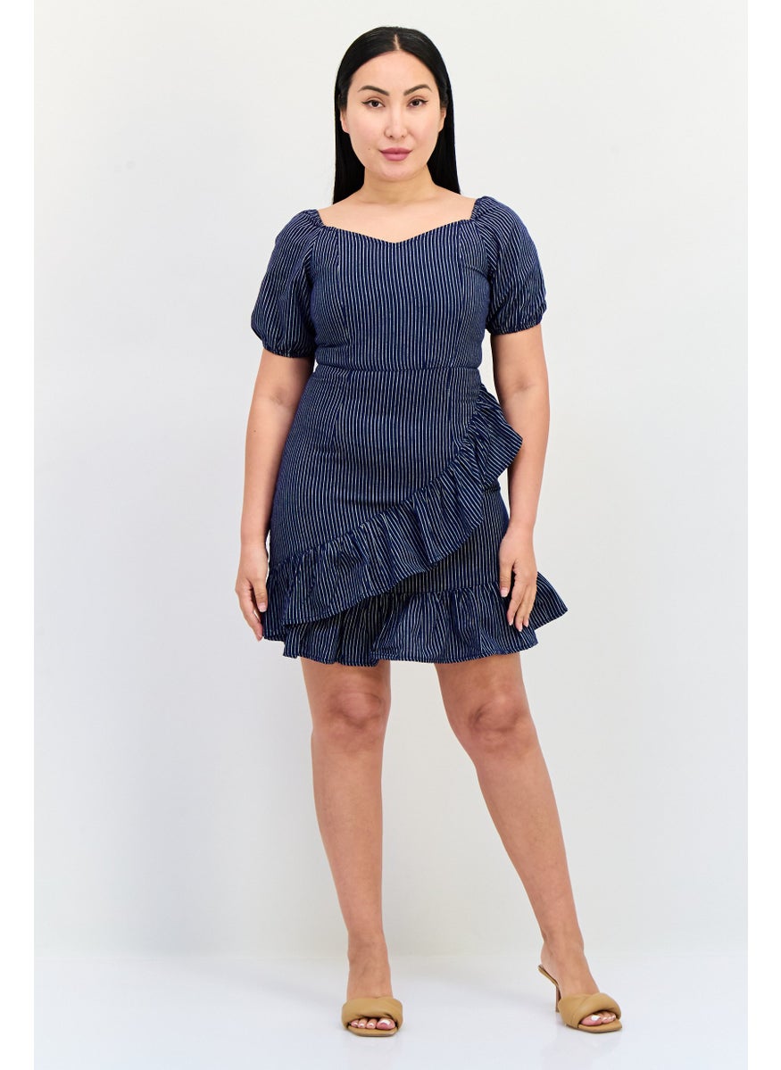 ONLY Women Stripe Mini Dress, Multicolor  - Image 4