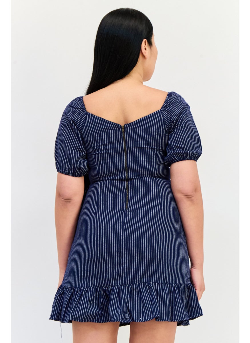 ONLY Women Stripe Mini Dress, Multicolor  - Image 3