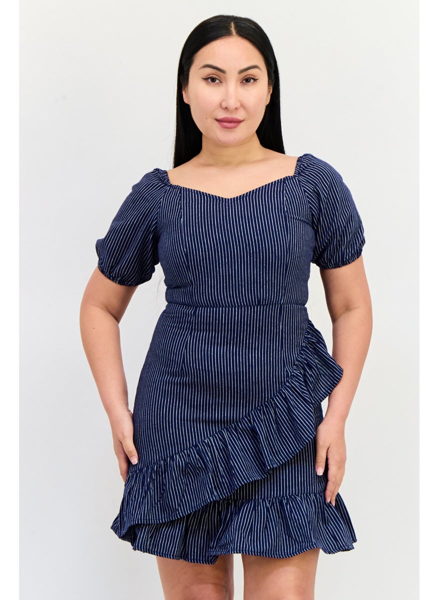 ONLY Women Stripe Mini Dress, Multicolor  - Image 1