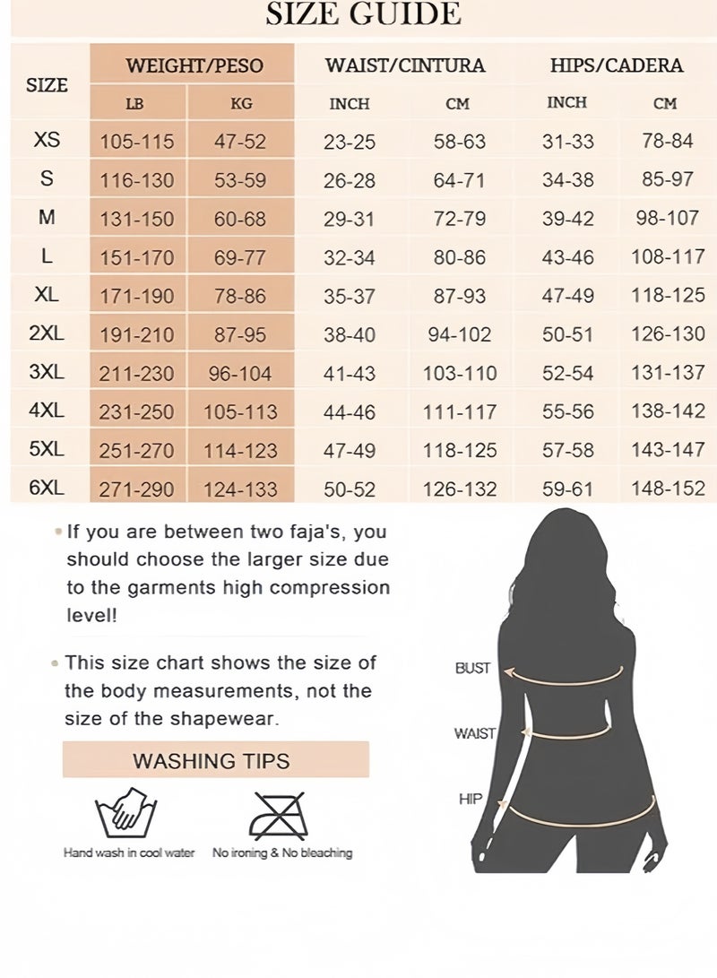 Lee Yon Women's Full Body Daily Lifting Corsets Bustier Waist Trainer Shapewear with Zipper, Size S ( suitable for people weighs 50-60 KG ), Black - Image 3