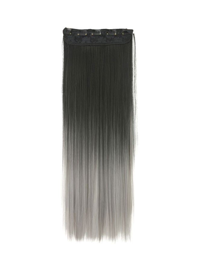 NIBEMINENT Straight And Long Hair Extension Grey/Black - Image 1