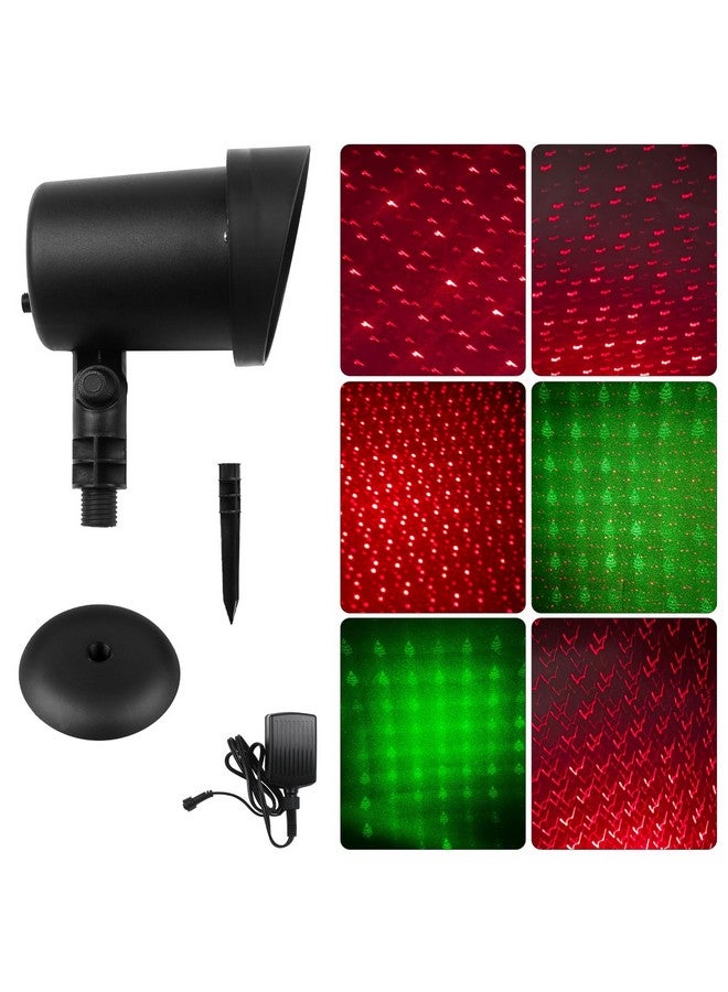 fisca Christmas Laser Lights Outdoor Projector, Waterproof Red and Green Star Tree Lights Projector Decoration for Christmas Indoor Holiday Birthday Party - Image 2