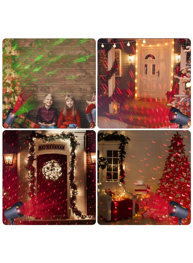 fisca Christmas Laser Lights Outdoor Projector, Waterproof Red and Green Star Tree Lights Projector Decoration for Christmas Indoor Holiday Birthday Party - Image 3