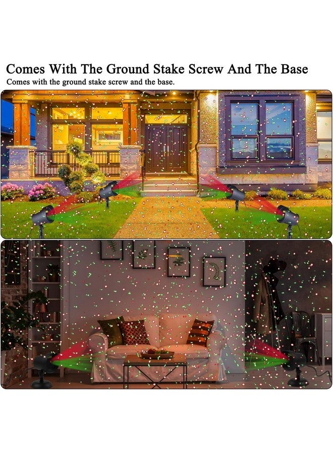 fisca Christmas Laser Lights Outdoor Projector, Waterproof Red and Green Star Tree Lights Projector Decoration for Christmas Indoor Holiday Birthday Party - Image 4