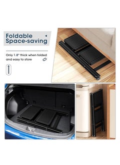 GECKO GECKO 2 Step Ladder Folding Step Stool with Wide Anti-Slip Pedal 150kg Portable Ladders for Home and Office Use Kitchen (2 Step Ladder)  - Image 4