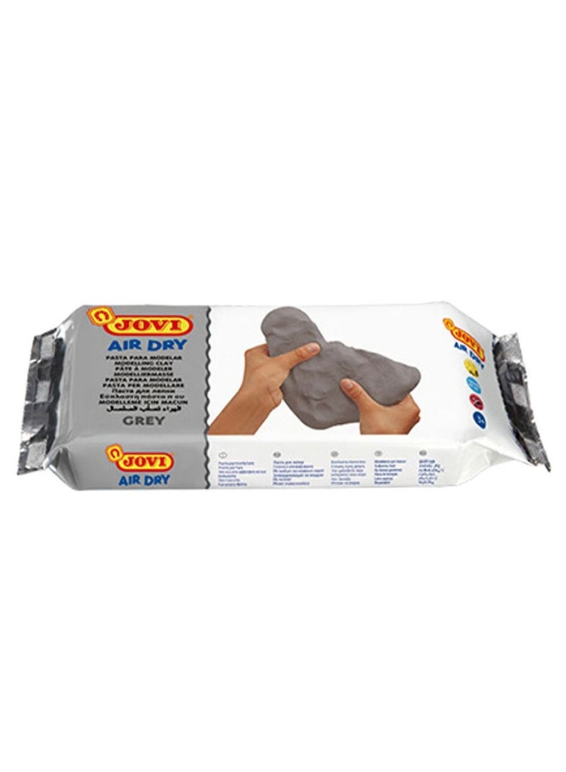 JOVI 2-Piece Air Dry Modelling Clay 1000gm Grey - Image 2