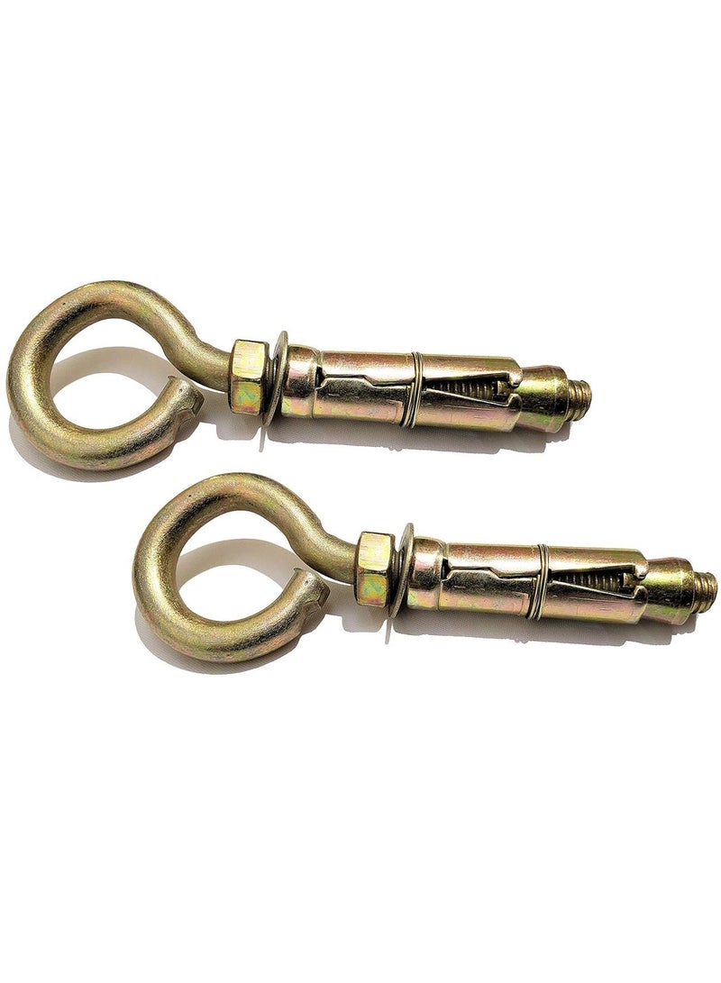 عباسلي مجموعة مسامير تثبيت بخطاف مفتوح عالية القوة مكونة من 5 قطع (خطاف مغلق، 12 مم) - Image 3