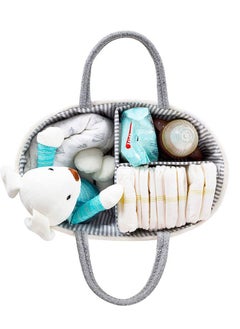 Bumble & Bird Bumble & Bird - Cotton Rope Diaper Caddy - Grey  - Image 4