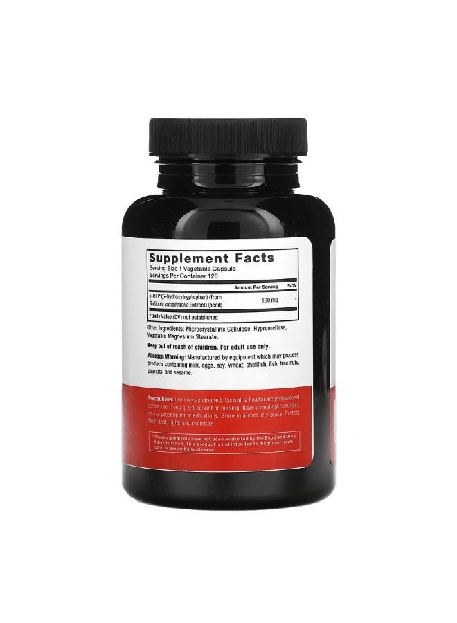 فوريس فاكتور 5 HTP 100 mg 120 Vegetable Capsules - Image 2