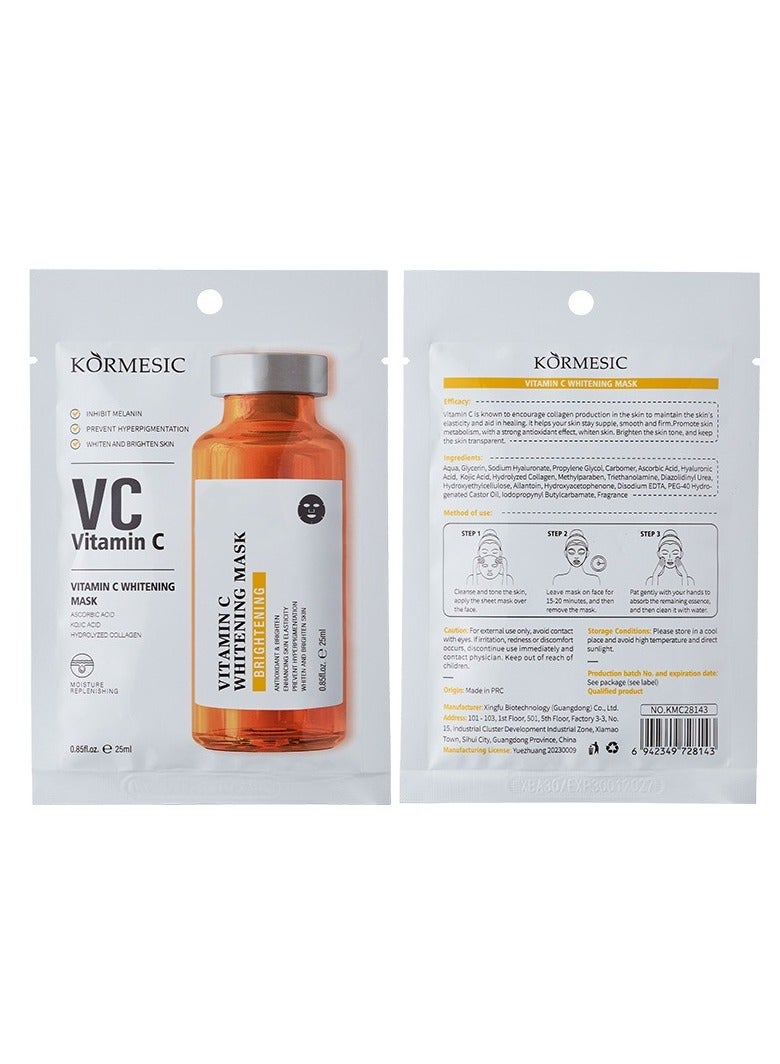 Kormesic 5pcs فيتامين ج قناع الوجه 25ml - Image 1