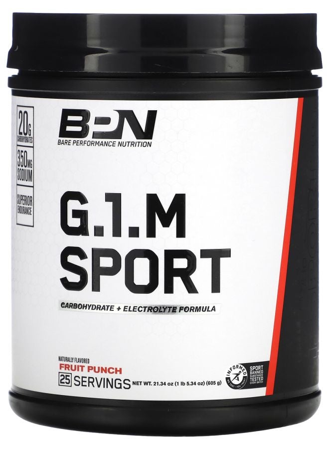Bare Performance Nutrition G.1.M Sport Fruit Punch 1 lb (605 g)