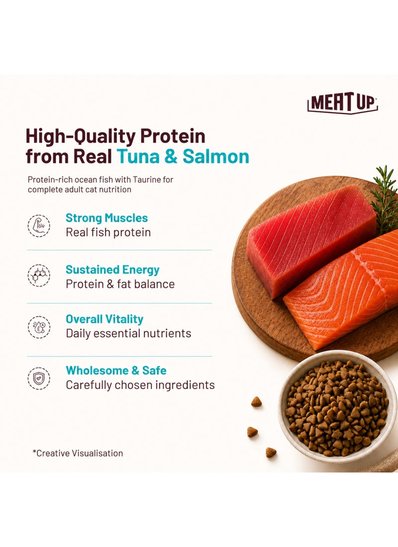 Meatup Dry Cat Food Tuna & Salmon (Buy 1 Get 1) - Image 4