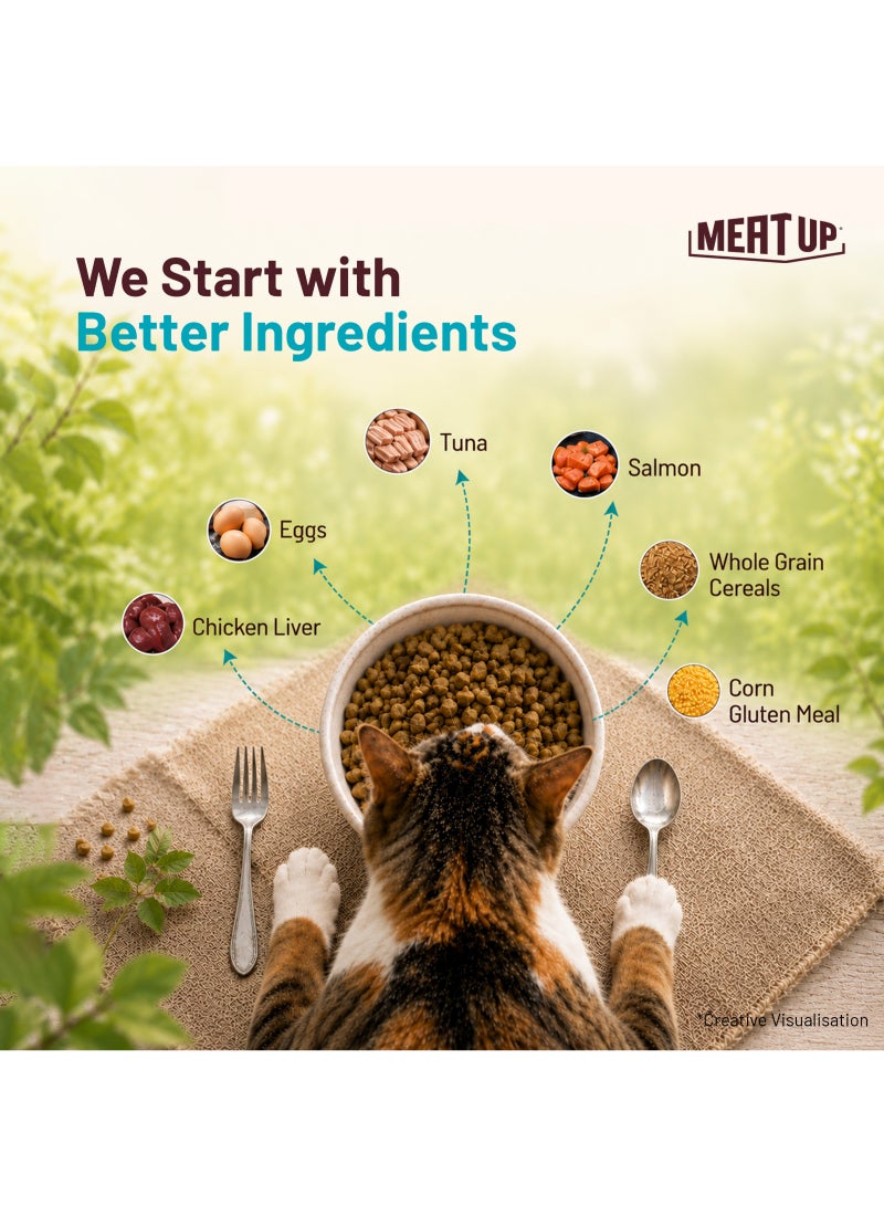 Meatup Dry Cat Food Tuna & Salmon (Buy 1 Get 1) - Image 5