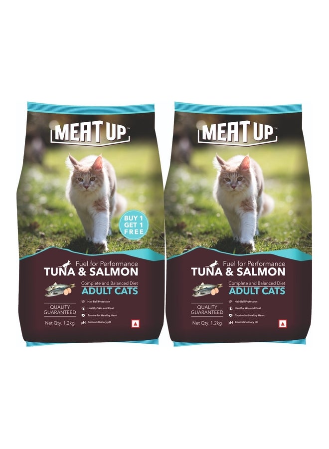 Meatup Dry Cat Food Tuna & Salmon (Buy 1 Get 1) - Image 1