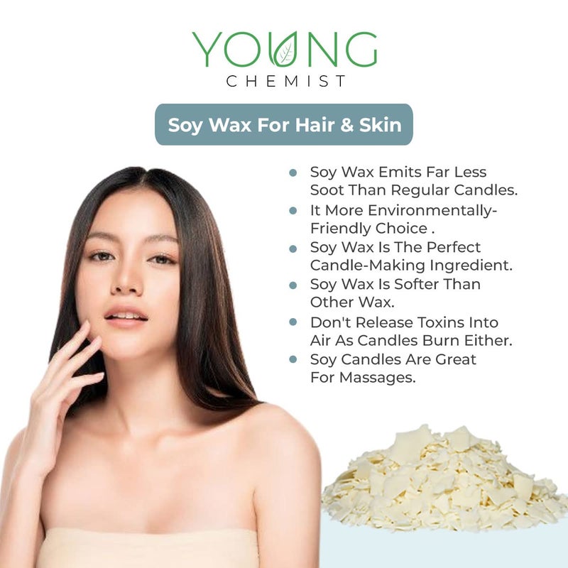 YOUNG CHEMIST Natural Unrefined Raw Soy Wax for Candle Making Home and Kitchen Project Use and Body Care 5 KG - Image 3