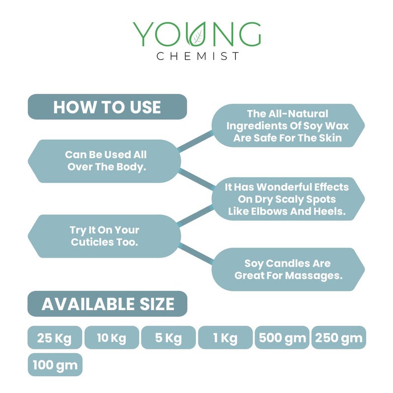 YOUNG CHEMIST Natural Unrefined Raw Soy Wax for Candle Making Home and Kitchen Project Use and Body Care 5 KG - Image 4