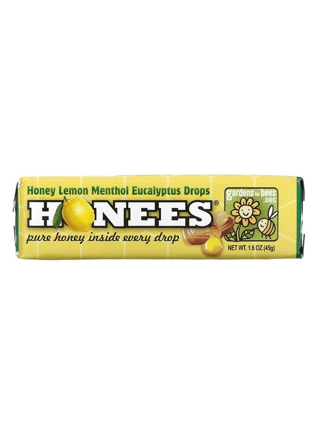 Honees All Natural Menthol Lemon Cough Drops 9 Count Per Bar - Image 1