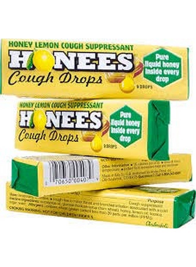 Honees All Natural Menthol Lemon Cough Drops 9 Count Per Bar - Image 3