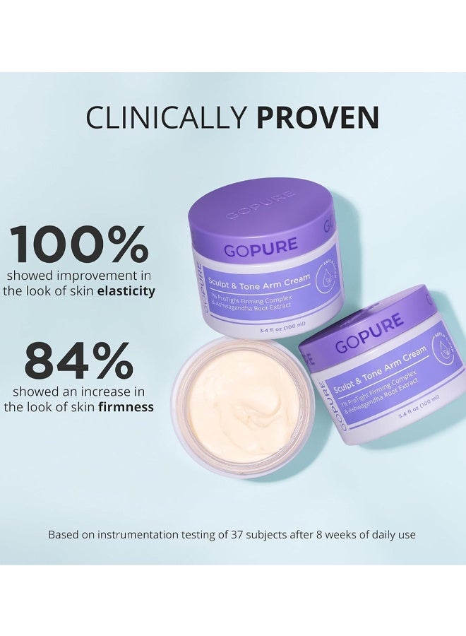جو بيور كريم نحت وشد الذراعين، كريم مرطب وشد للذراعين، يُنعّم مظهر التجاعيد، يُرطب بعمق، يُحسن مظهر النسيج المترهل على الذراعين. - Image 2