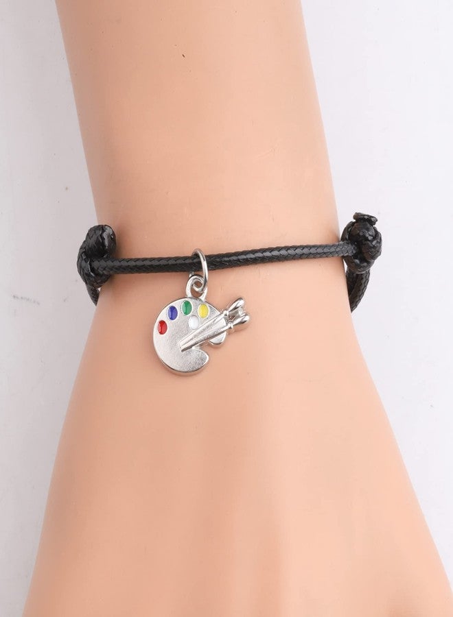 لوجيب بيردجوت Lywjyb Birdgot هدية للرسامين، سلسلة مفاتيح للفنانين، سوار للفنانين، هدية إلهام للفنانين، مجوهرات لوحة الألوان (الفن في أي وقت br) - Image 3