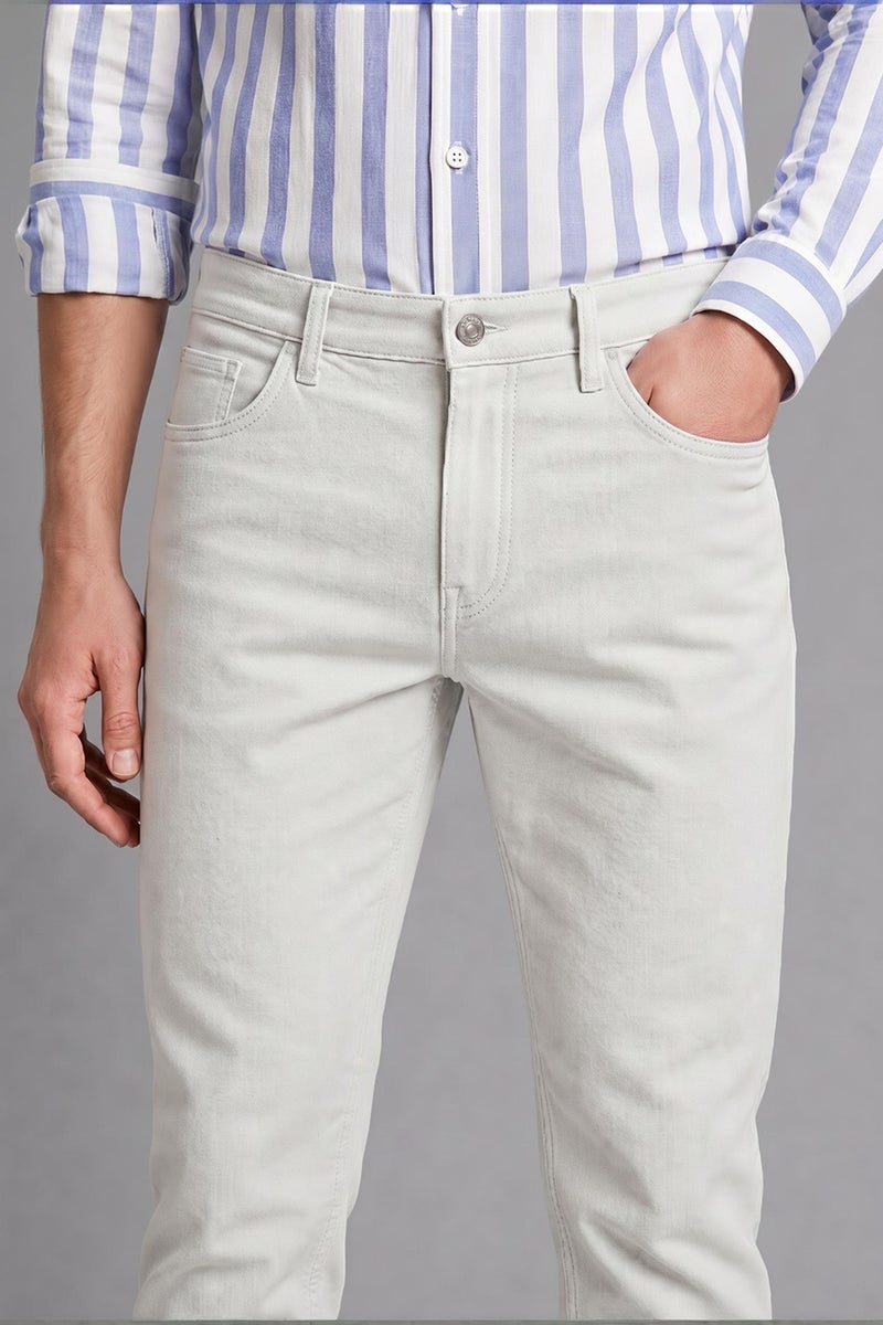 DeFacto Beige Man Tapered Fit Trousers Casual - Image 5