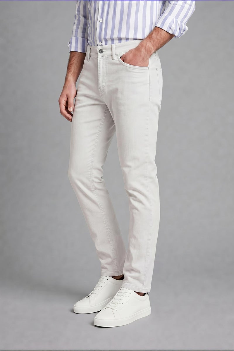 DeFacto Beige Man Tapered Fit Trousers Casual - Image 4