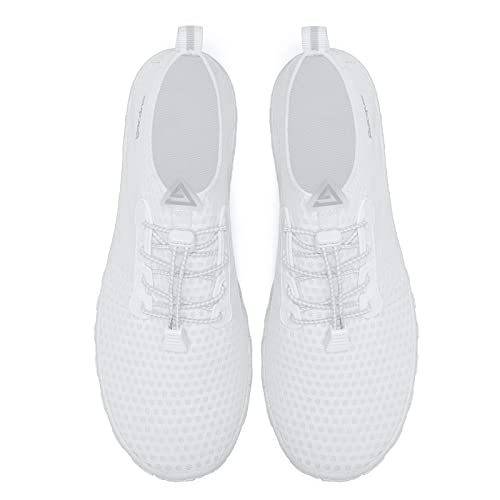 Racqua Men&Women Water Shoes Breathable Barefoot Pool Shoes Outdoor Windsurfing Beach Volleyball Sailing Beach Swim Shoes White 8.5 Women/7.5 Men - Image 3