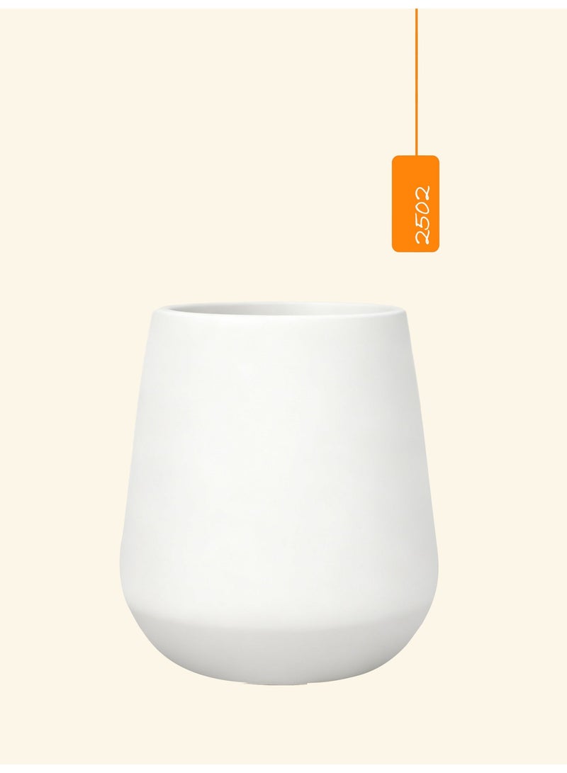 Minimalist Cement Planter Pot 30x30.5cm Matte Finish Indoor & Outdoor Plant Pot for Home Decor - Image 1
