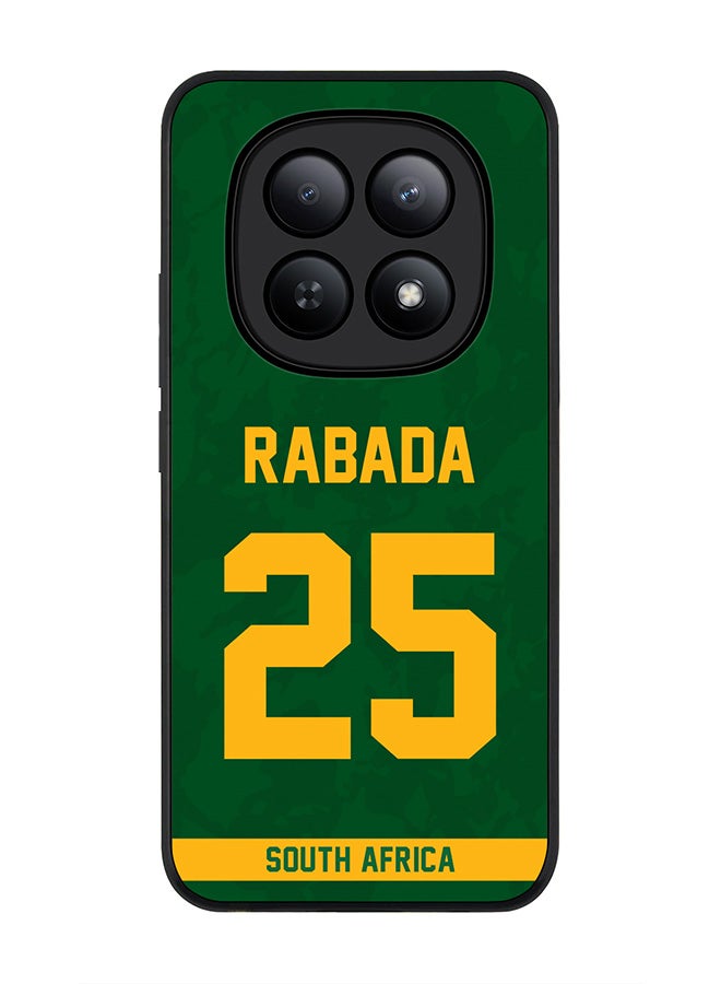 For Xiaomi Redmi Note 15 5G / Poco M8 Case,Slim fit Camera Protection, Shockproof Thin Phone cover  - South Africa Kagiso Rabada, Jersey No 25