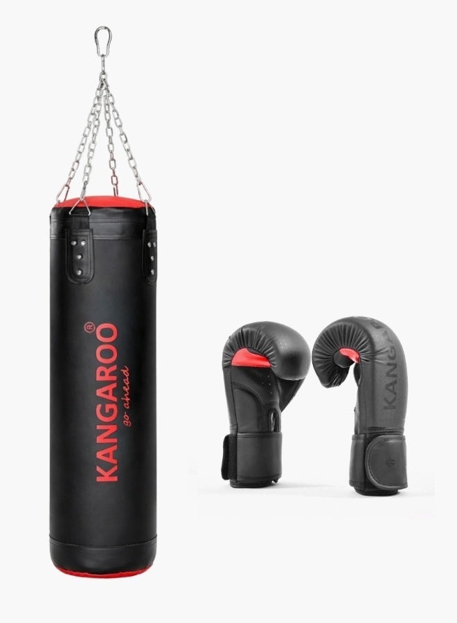 مجموعة ملاكمة متكاملة حقيبة ملاكمة مع قفازات وسلسلة تثبيت.