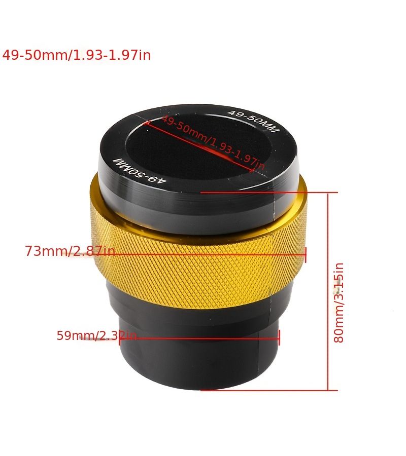 CNC Front Fork Oil Seal Driver Tool Size 49 50 mm Yellow Color Universal for Most Dirt Bike Motorcycle Maintenance Application - Image 2