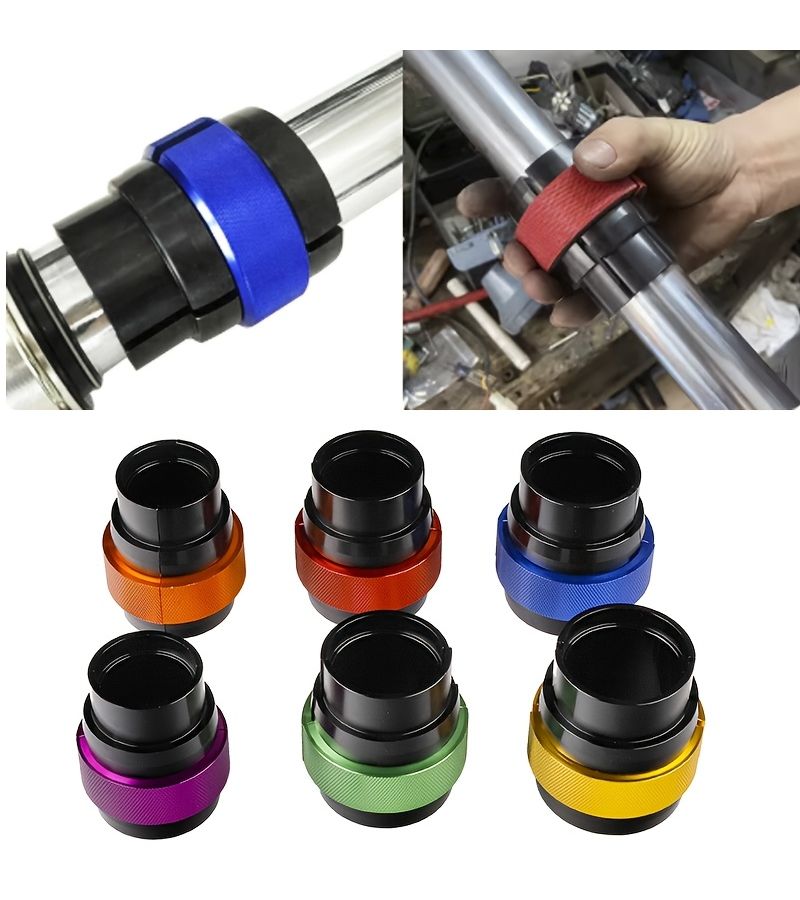 CNC Front Fork Oil Seal Driver Tool Size 49 50 mm Yellow Color Universal for Most Dirt Bike Motorcycle Maintenance Application - Image 1
