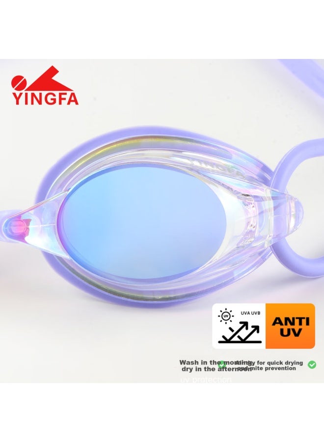 Yingfa Anti-fog Waterproof Swimming Goggles Professional Compeion Colorful Coating Double Mirror Strap Men And Women Hd Swimming Goggles - Image 5