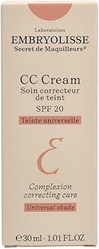 Embryolisse Artist Secret Complexion Correcting Care CC Cream SPF20 30ml AntiRedness Colour Correcting Lightweight Hydrating Formula Adapts to Skin Tone for a Natural Glowy Finish - Image 3