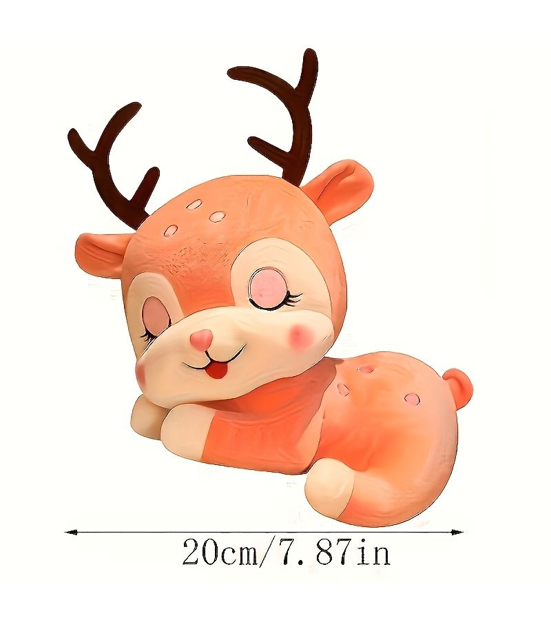 Pink Elk Plush Stuffed Animal Soft Home Decoration Toy Gift for Children Kids Boy Girl - Image 2