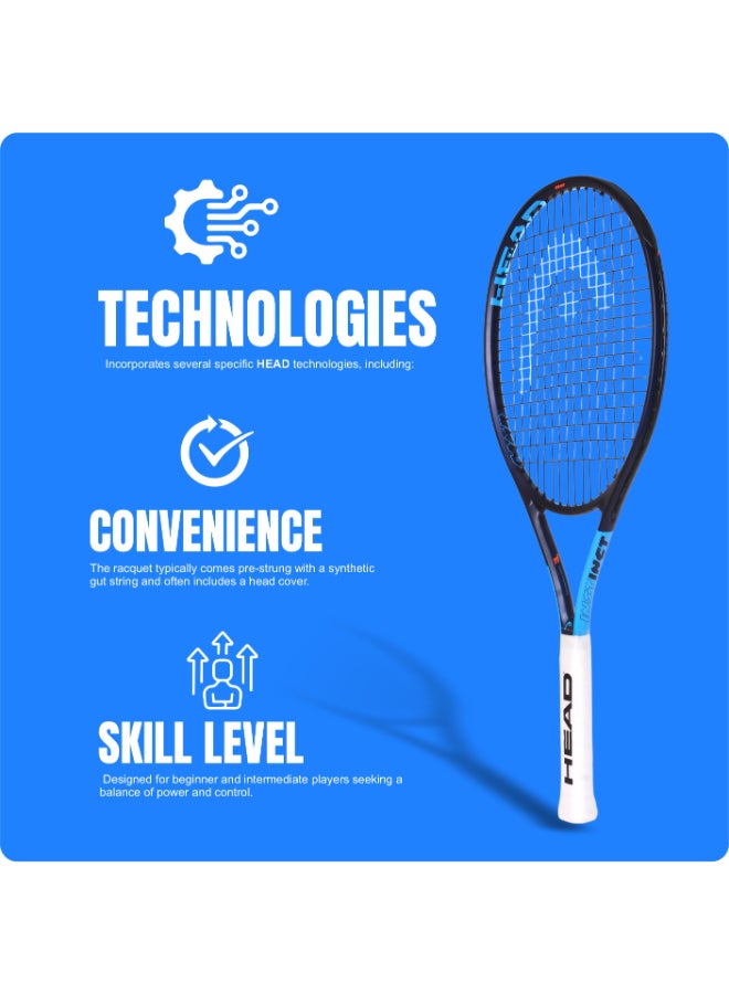 HEAD Ti.Instinct Comp Tennis Racquet Strung – Lightweight Titanium Composite Tennis Racket with Oversize Head, Pre-Strung Strings, Power and Control for Beginner to Intermediate Players - Premium tennis_racquets designed for performance, durability, and comfort - Image 3