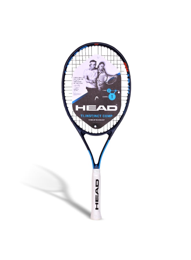 HEAD Ti.Instinct Comp Tennis Racquet Strung – Lightweight Titanium Composite Tennis Racket with Oversize Head, Pre-Strung Strings, Power and Control for Beginner to Intermediate Players - Premium tennis_racquets designed for performance, durability, and comfort - Image 1