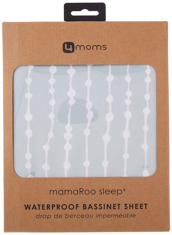 4moms mamaRoo Sleep Waterproof Bassinet Sheet - Beads, Sage - Image 5