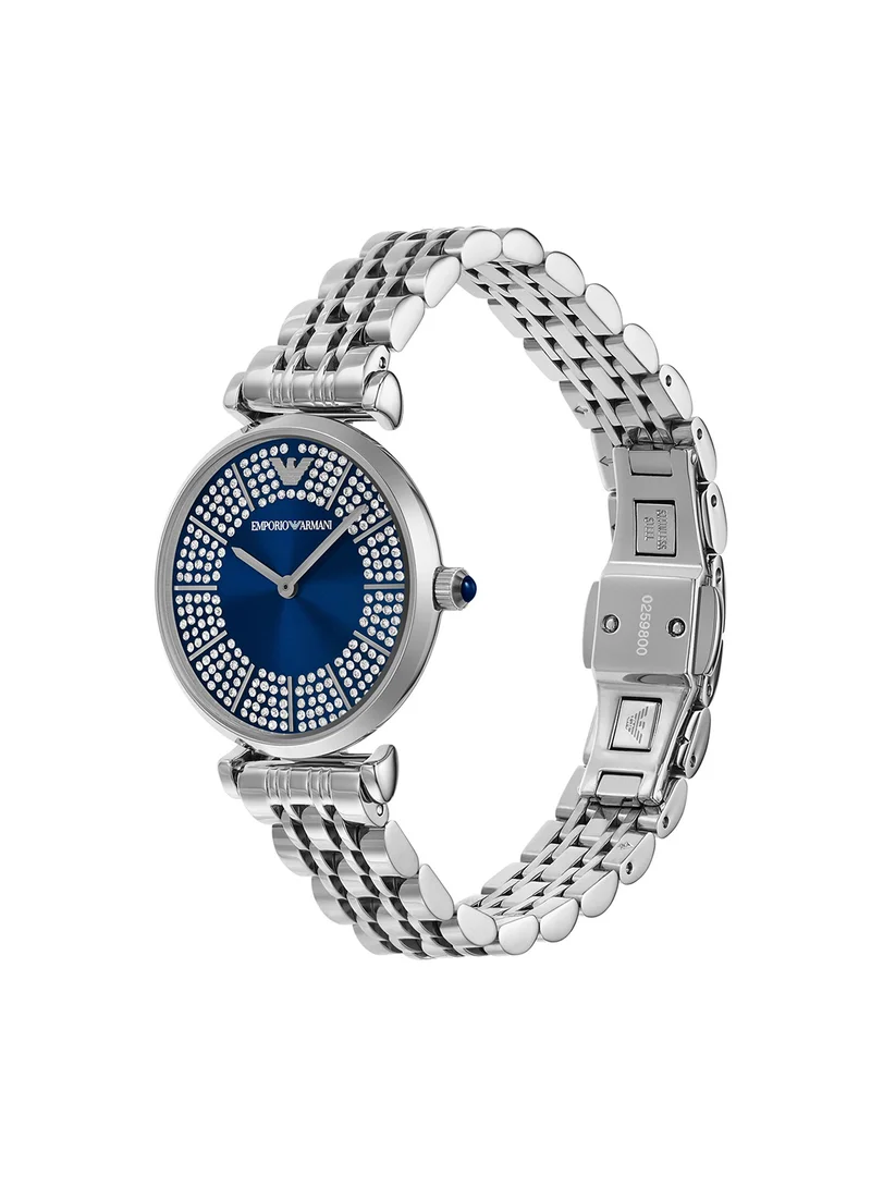 EMPORIO ARMANI Gianni T-Bar Steel Strap Analog Watch