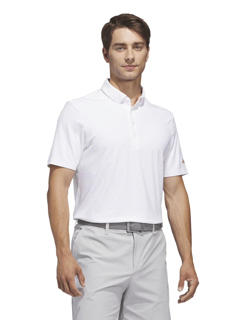 Adidas Ultimate365+ Mirco Print Polo Shirt - Image 1