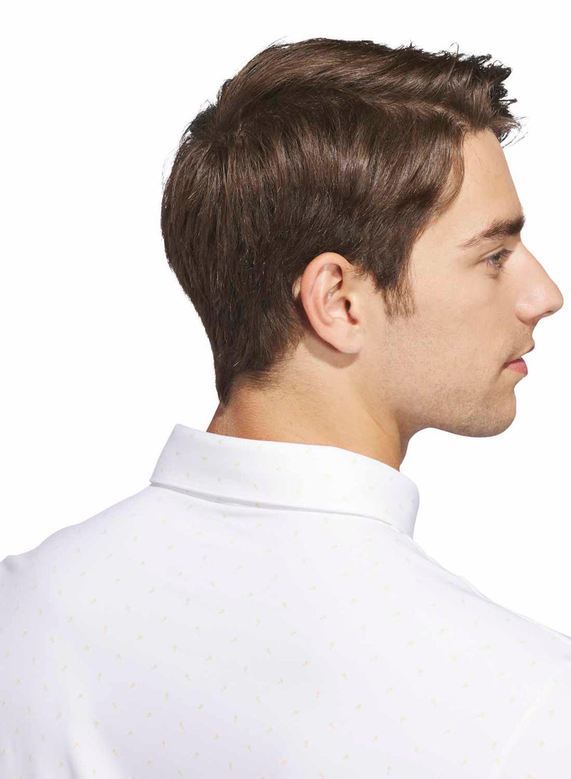 Adidas Ultimate365+ Mirco Print Polo Shirt - Image 4