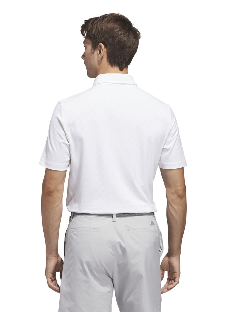 Adidas Ultimate365+ Mirco Print Polo Shirt - Image 2