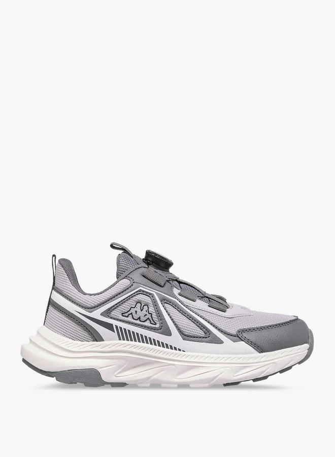 Kappa Boys' Logo Print Sports Shoes with Rotating Buckle Closure