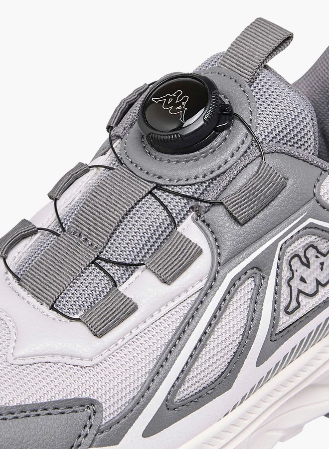 Kappa Boys' Logo Print Sports Shoes with Rotating Buckle Closure