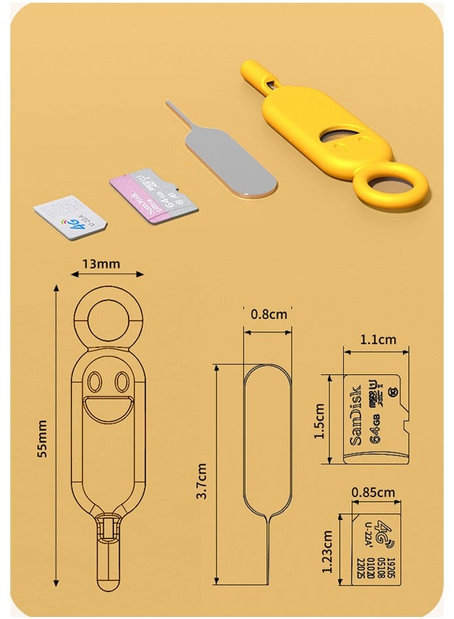 Smiley Mobile Phone Loss Prevention Removal Pin Holder SIM Card Holder  - Image 2