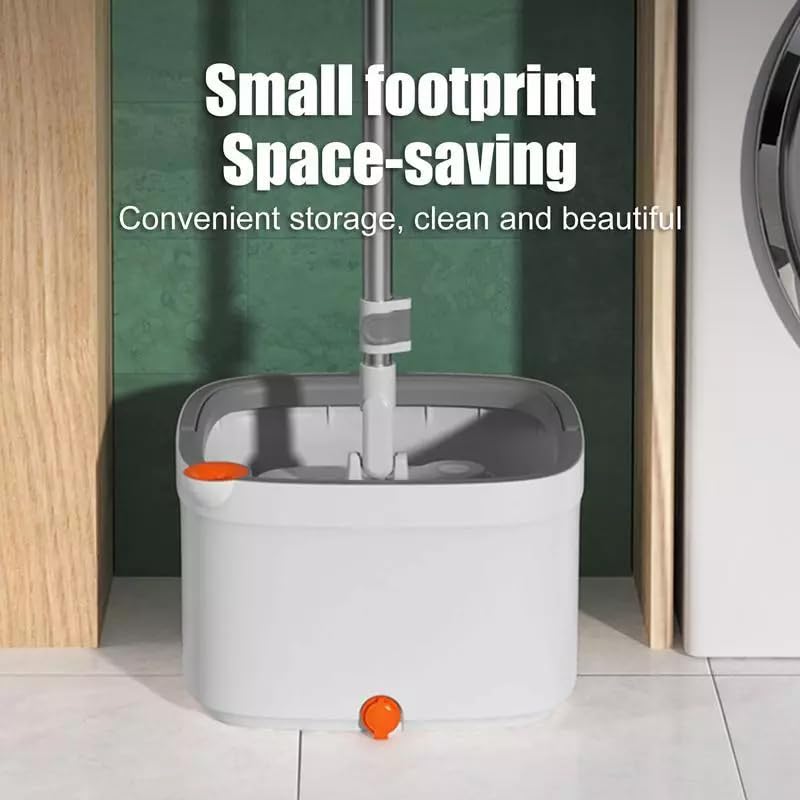 RELEMTRA Reusable Mop and Bucket Set Sewage Separation HandsFree Wash Mop and Bucket Set Household Rotating Floor Mop Lazy Mop Kitchen Bathroom Floor Cleaning Supplies Cleaning Tool - Image 3