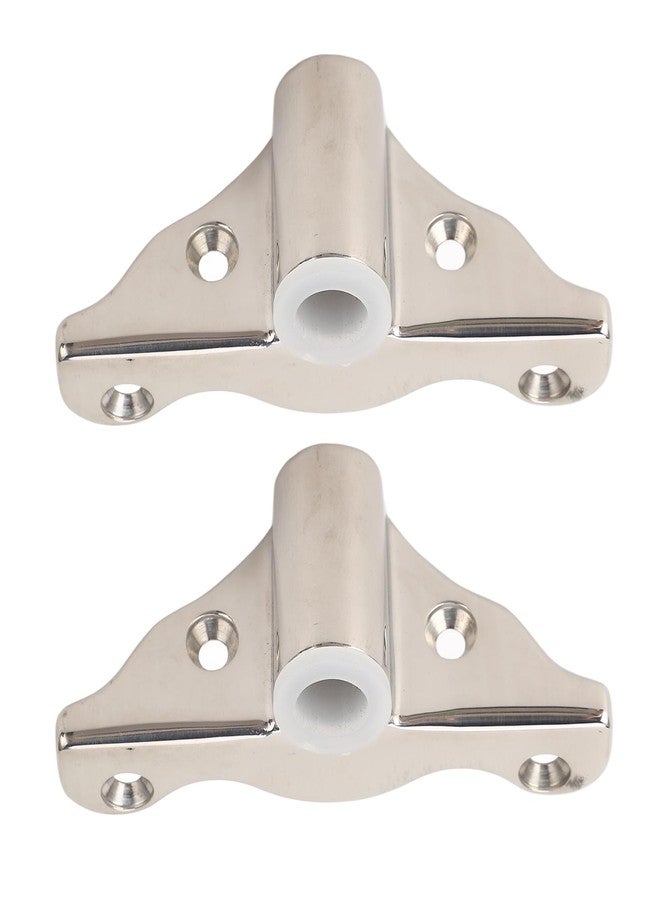 Fydun 2PCS 316 Stainless Steel Row Lock Oarlock Socket Oarlock Support Bracket for 1/2 Shank Angle Side Mount for Yacht RV Marine - Image 1