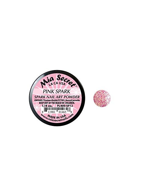 MIA SECRET - Mia Secret Professional Spark Collection Acrylic Powder 1/4 oz (Pick Your Color) (Pink Spark) - Image 1
