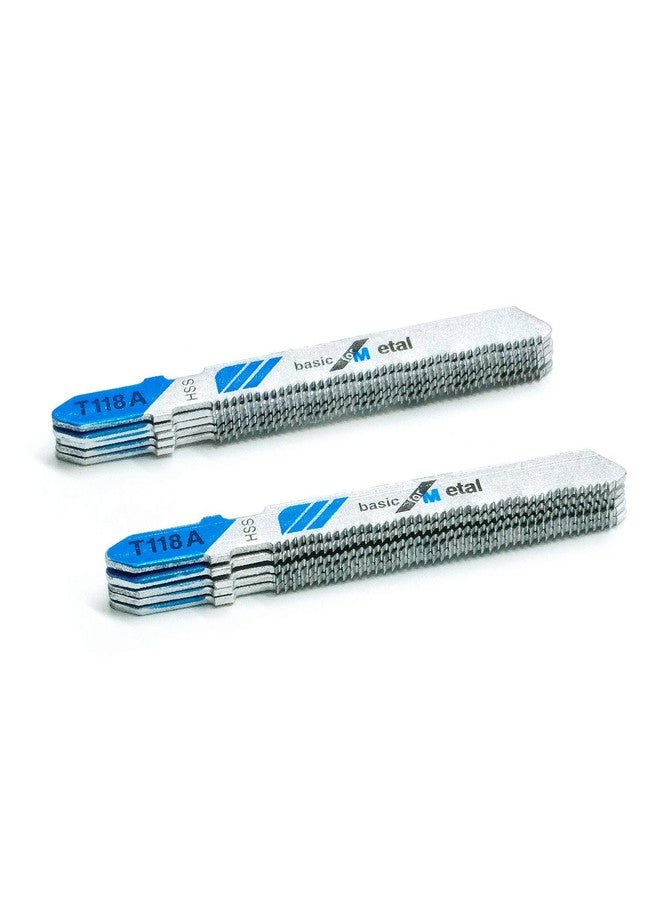 TAROSE 10-Piece T118A 3 Inch 21 TPI Assorted T-Shank Jig Saw Blades Set for Cutting Metal - Image 2